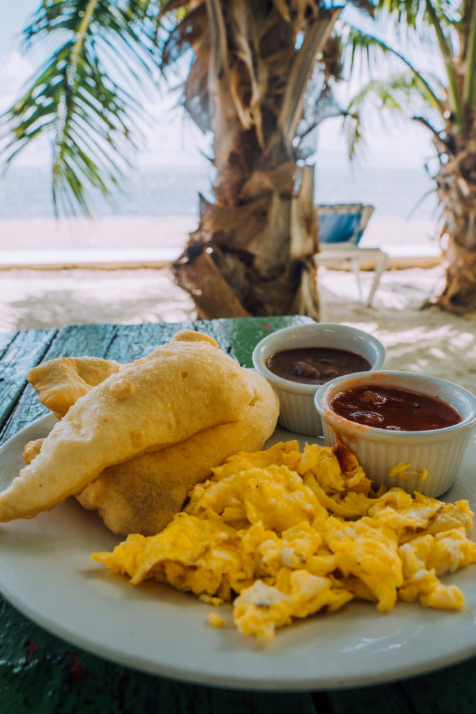 Typical Belizean Breakfast Caye Caulker
