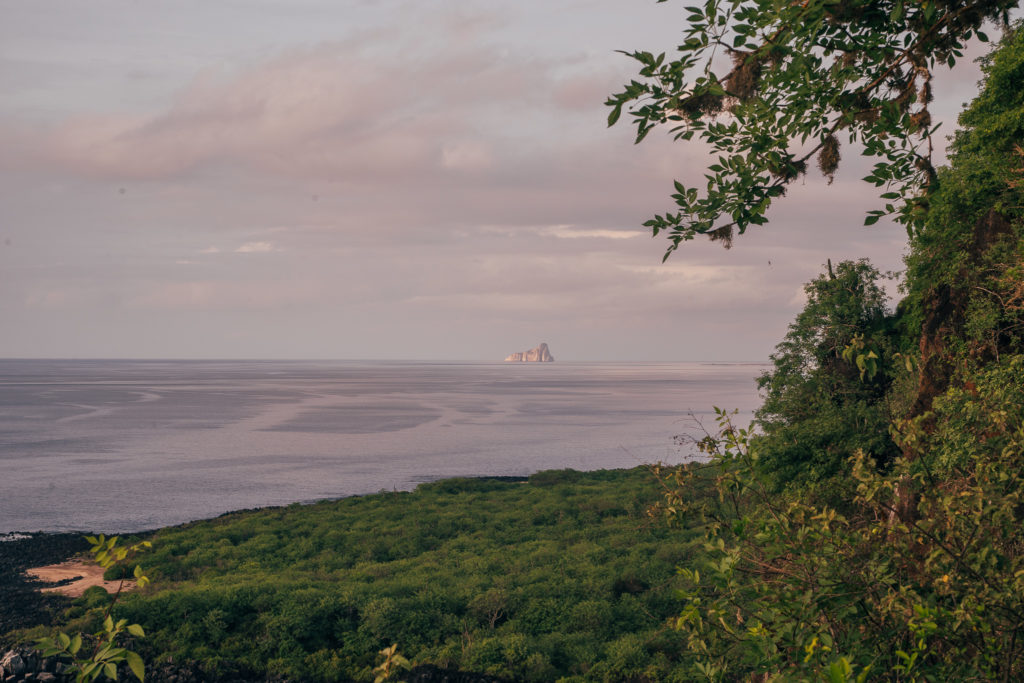 Kicker Rock from Tijeretas Hill San Cristobal Galapagos