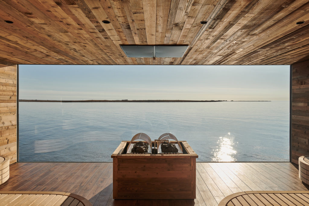 Oceanview Sauna at Sky Lagoon